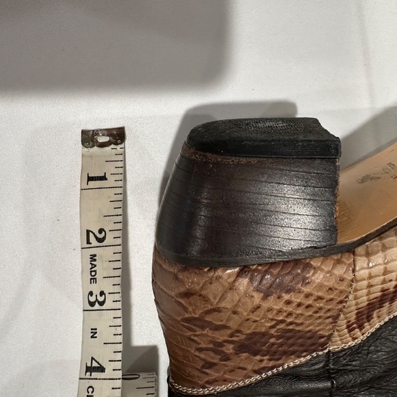 Women's Leather‎ Cowboy Boots - Size 37. - Picture 6 of 8